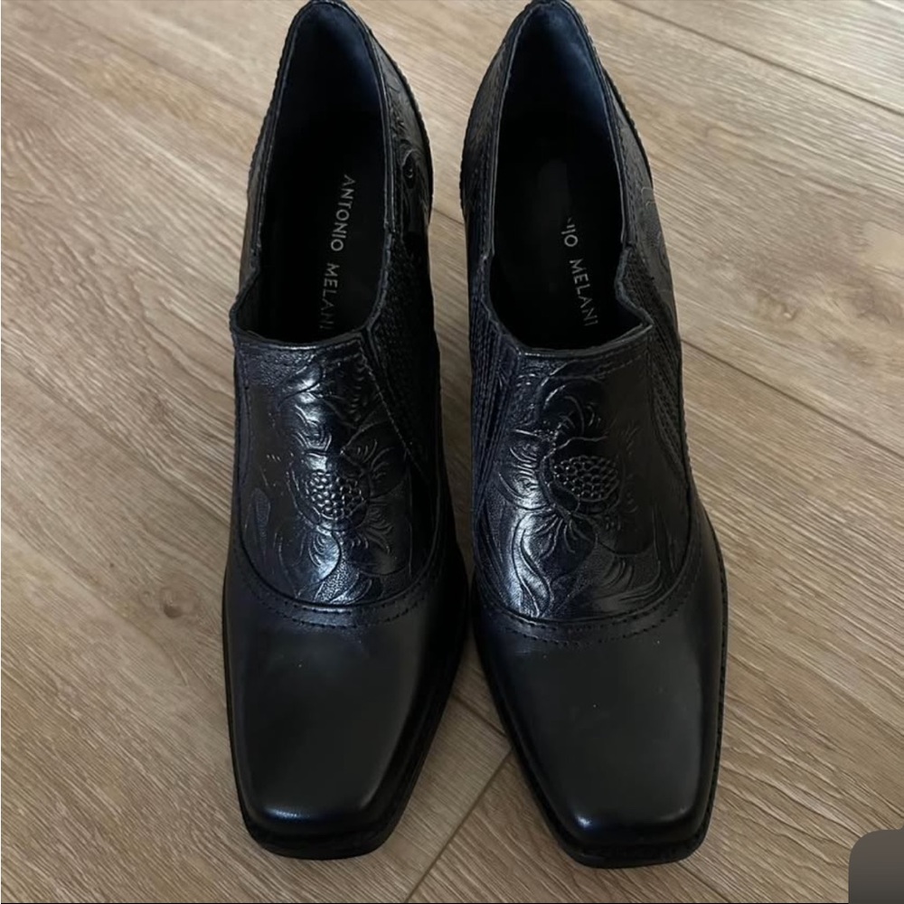 ANTONIO MELANI Black Ankle Booties - Picture 4 of 8